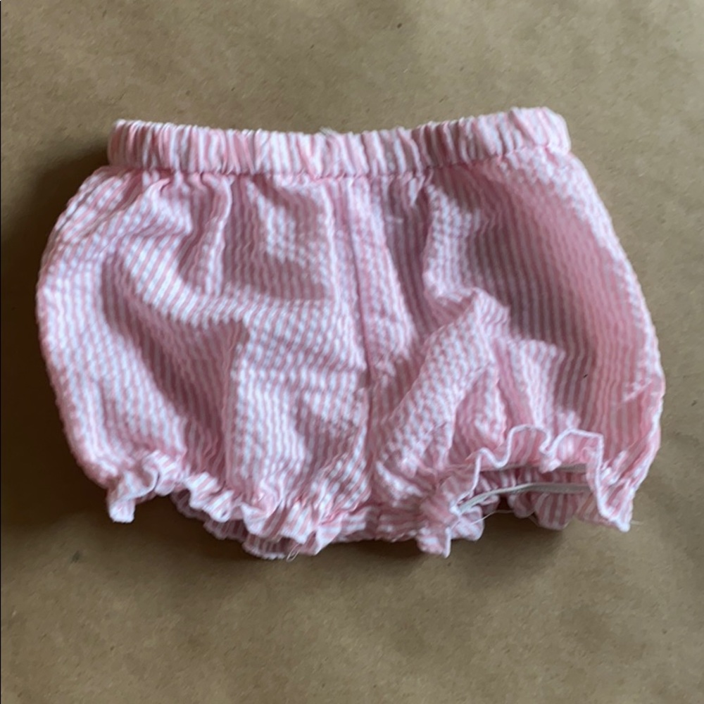 Pink/white striped bloomers